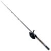 D-Turbo Spincast PMC Combo – 5.5:1 Gear Ratio, 6’6″ 2 Piece Rod, 10-20 lb Line Rating, Ambidextrous 10324