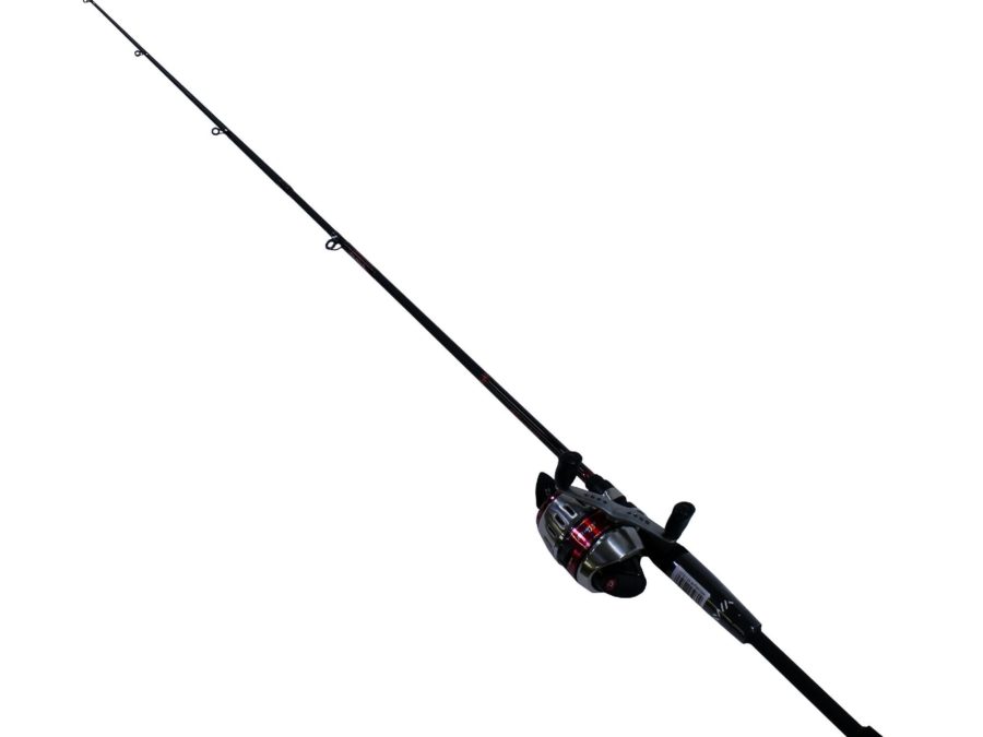 D-Turbo Spincast PMC Combo – 5.5:1 Gear Ratio, 6’6″ Length, 2pc Rod, 10-20 lb Line Rate, Medium-Heavy Power