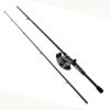 D-Turbo Spincast PMC Combo – 5.5:1 Gear Ratio, 6’6″ Length, 2pc Rod, 10-20 lb Line Rate, Medium-Heavy Power 10345