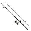 D-Wave Saltwater Spinning Combo – 1 Bearing, 7′ Length, 2 Piece Rod, Medium Power, Fiberglass Blank Material