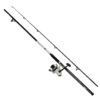 D-Wave Saltwater Spinning Combo – 1 Bearing, 10′ Length, 2 Piece Rod, Medium Power, Fiberglass Blank Material