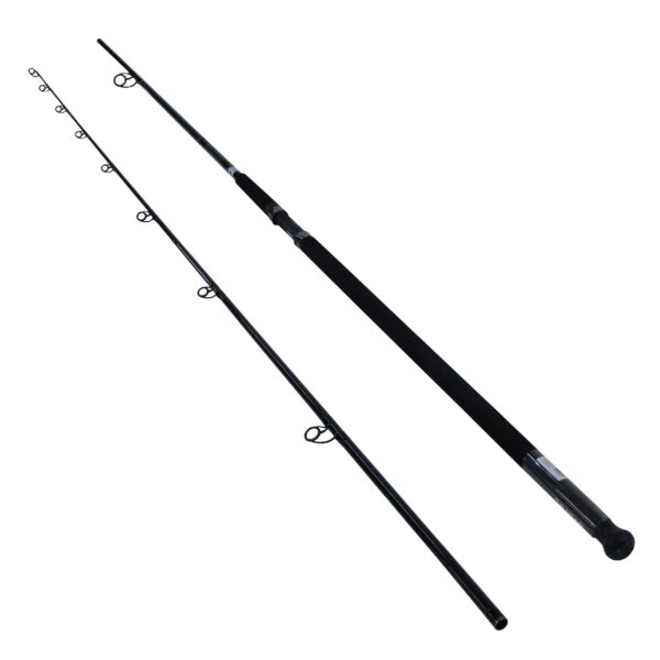 Emcast Surf Casting Rod – 11′ Length, 2 Piece Rod, 20-40 Line Rate, 4-7 oz Lure Rate, Heavy Power