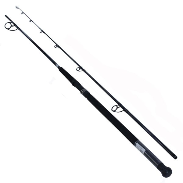 Emcast Surf Spinning Rod – 9′ Length, 2 Piece Rod, 15-25 lb Line Rate, 1-4 oz Lure Rate, Medium Power