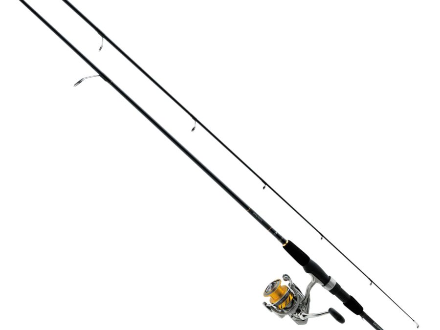 Revros Freshwater Spinning Combo – 5 Bearings, 8’6″ Length, 2 Piece Rod, Medium Power