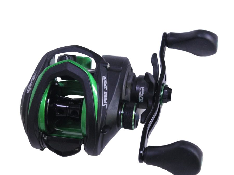 Mach Speed Spool MCS Casting Reel – 6.8:1 Gear Ratio, 11 Bearings, 10 lb Max Drag, Right Hand