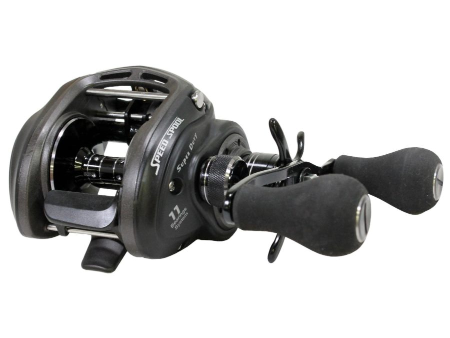 SuperDuty Wide Speed Spool Casting Reel – 6.4:1 Gear Ratio, 11 Bearings, 28″ Retrieve Rate, 14 lb Max Drag, Right Hand