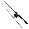 Ameican Hero  Spincast Combo, 3.1:1 Gear Ratio, 5’6″ 2pc Rod, Medium Power