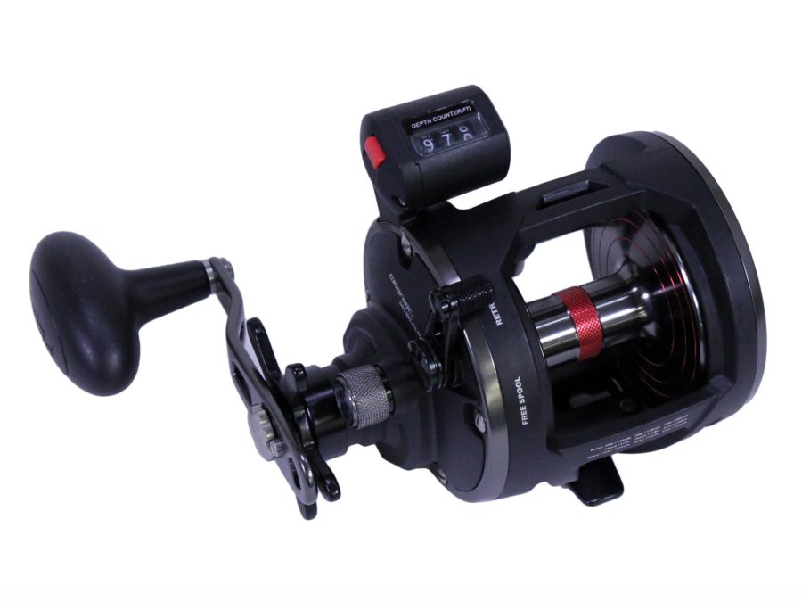 Warfare Level Wind Conventional Reel – 30 Reel Size, 3.9:1 Gear Ratio, 27″ Retrieve Rate, 3 Bearings, Left Hand