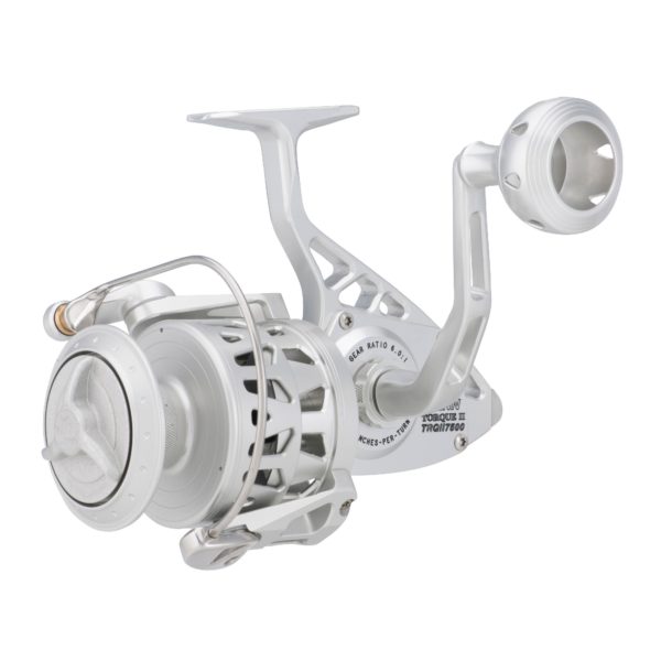 Torque II Spinning Reel – 5500BLS, 5.5:1 Gear Ratio, 38″ Retrieve Rate, 40 lb Max Drag, Ambidextrous