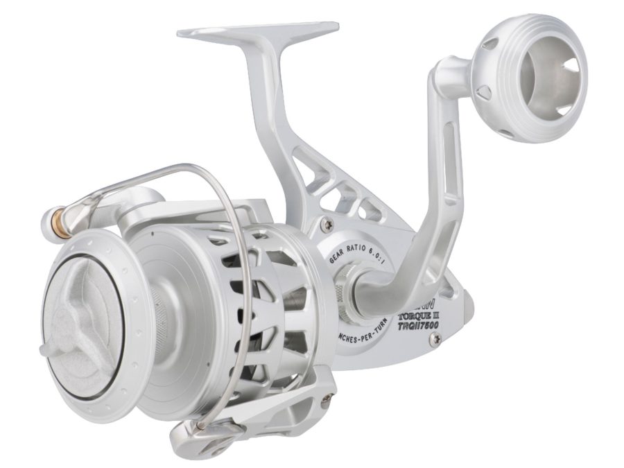 Torque II Spinning Reel – 5500BLS, 5.5:1 Gear Ratio, 38″ Retrieve Rate, 40 lb Max Drag, Ambidextrous