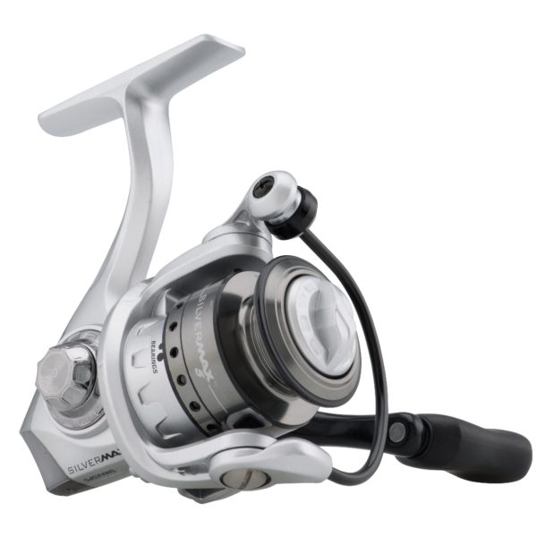 Silver Max Spinning Reel – 30, 5.1:1 Gear Ratio, 6 Bearings, 29″ Retrieve Rate, Ambidextrous, Boxed