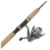 Micro Series Spinning Combo – 1 Bearing, 7′ Length, 2 Piece Rod, 2-6 lb Line Rating, Ultra Light Power 12168