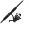 Outcast Spinning Combo – 30, 1 Bearing, 5’6″ Length, 2 Piece Rod, 6-12 lb Line Rating, Light Power 12172