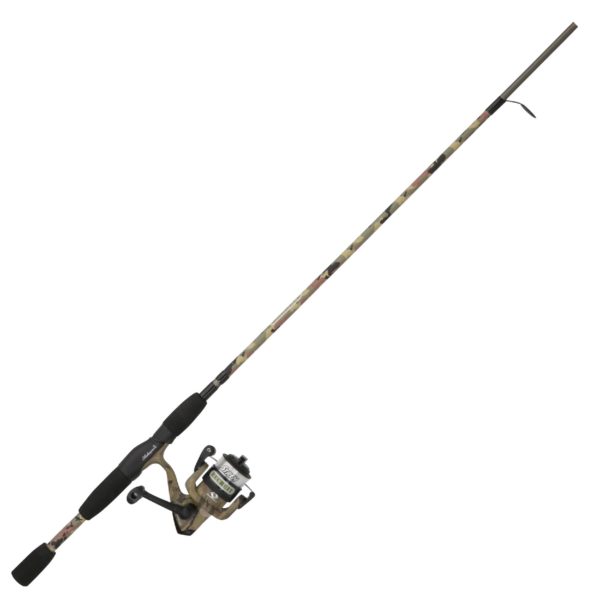 Recurit Spinning Combo – 30, 1 Bearing, 6’6″ Length, 2 Piece Rod, 6-12 lb Line Rating, Medium Power