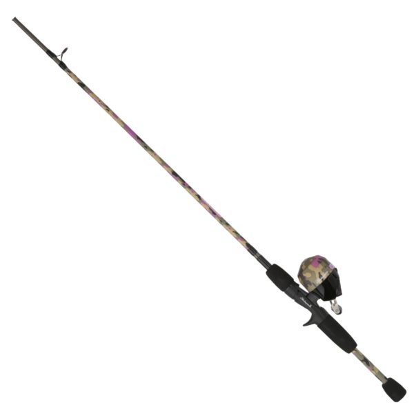 Lady Recurit Spincast Combo – 6 Reel Size, 5’6″ 2pc Rod, 6-12 lb Line Rate, Medium Power