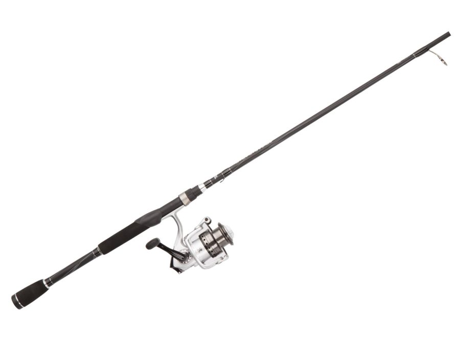 Silver Max Spinning Combo – 10, 5.1:1 Gear Ratio, 7′ Length, 2 Piece Rod, 2-8 lb Line Rate, Light Power