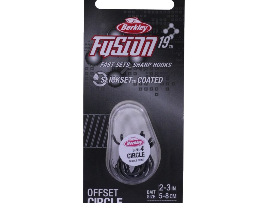 Fusion19 Circle Hooks – Size 4 Hook, Smoke Satin, Per 10