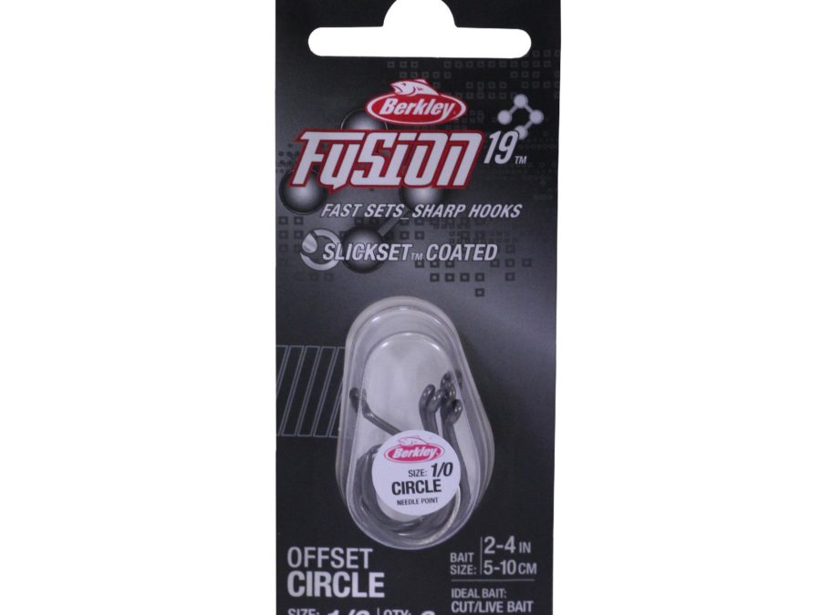 Fusion19 Circle Hooks – Size 1-0 Hook, Smoke Satin, Per 6