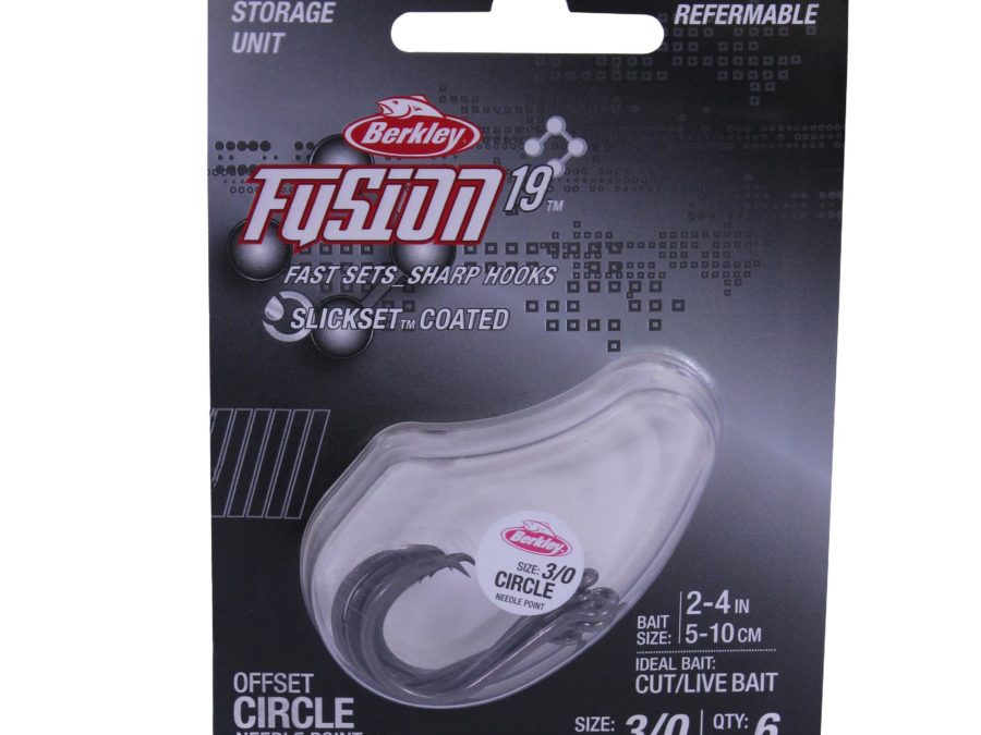 Fusion19 Circle Hooks – Size 3-0 Hook, Smoke Satin, Per 6