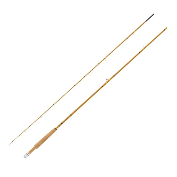 Crafted Glass Fly Rod – 7’6″ Length, 2 Piece, Honey Gold Glass, Medium