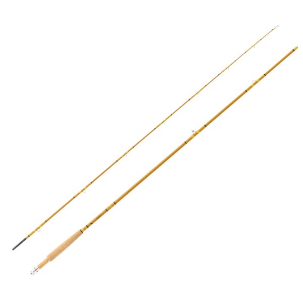 Crafted Glass Fly Rod – 8’6″ Length, 2 Piece, Honey Gold Glass,  Medium