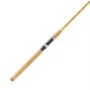 Crafted Glass Spinning Rod – 8’6″  Length, 2 Piece,  Gold Glass, Medium 12737