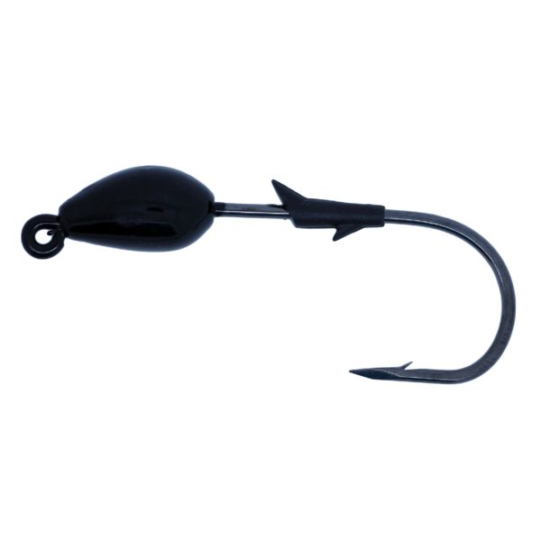 TroKar Swimbait Head Jig – 5-16 oz., Black, Per 3