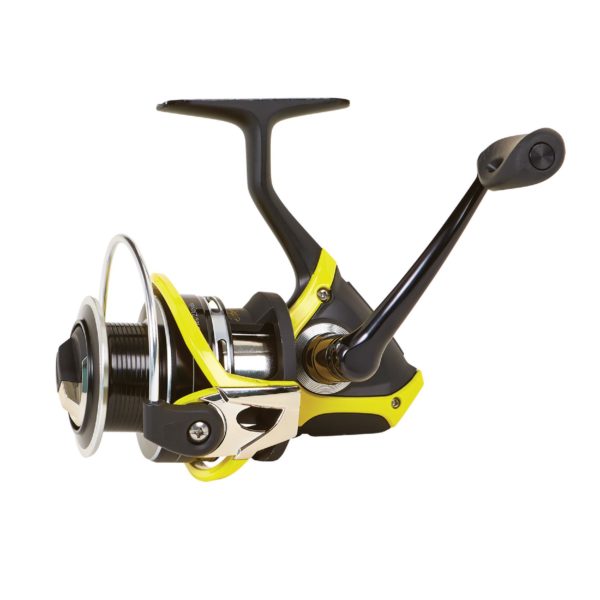 Wight & McGill Skeet Reese Victory II  Spin Reel – 20 Reel Size, 9+1 Bearing, Aluminum Material,  Black-Yellow Color