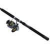 Fin Nor Lethal Spinning Combo – 7″, 1 Piece, 4.9:1 Gear Ratio, Medium Power, Left Hand Reel Position 12993