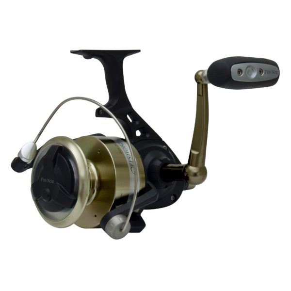 Fin-nor Offshore Spinning Reel – Size 85, 4.4:1 Gear Ratio, 43″ Retrieve Rate, 4 Bearings, Left Hand
