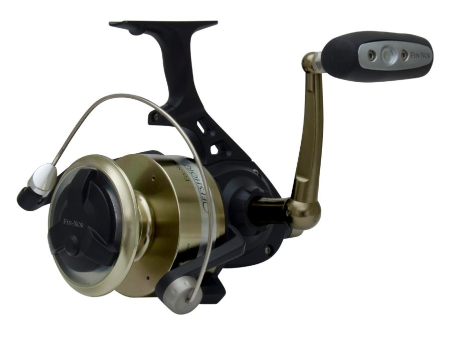 Fin-nor Offshore Spinning Reel – Size 85, 4.4:1 Gear Ratio, 43″ Retrieve Rate, 4 Bearings, Left Hand