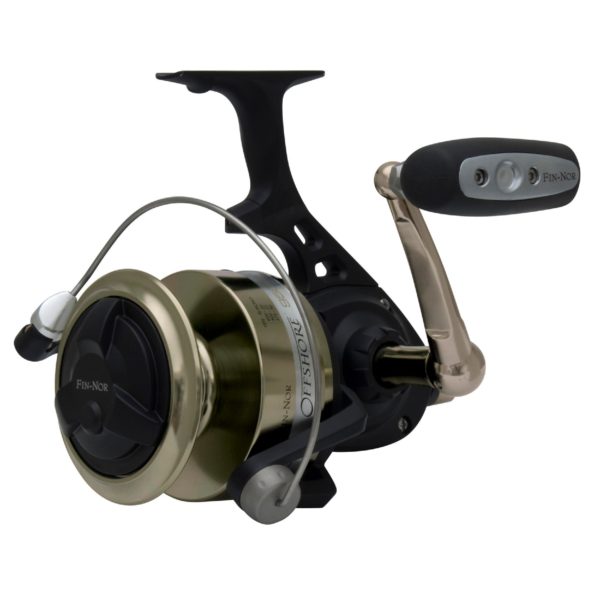 Fin-nor Offshore Spinning Reel – Size 95, 4.4:1 Gear Ratio, 47″ Retrieve Rate, 4 Bearings, Left Hand