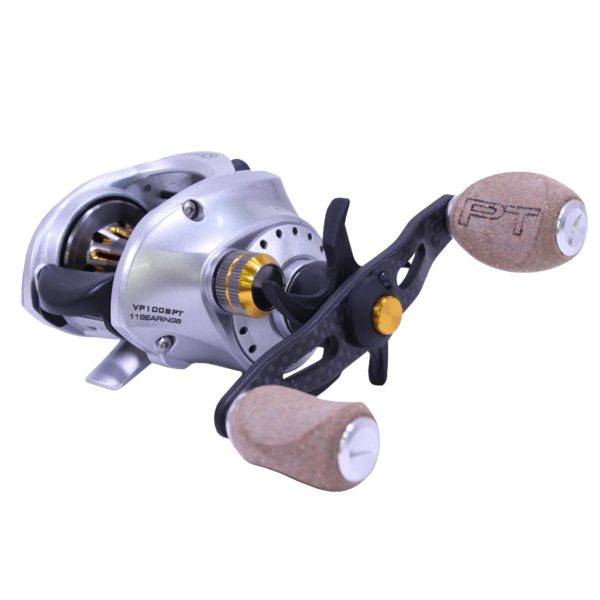 Vapor Baitcast Reel - 100 Size, 6.3:1 Gear Ratio, 27" Retrieve Rate, 16 lb Max Drag, Right Hand Vapor Baitcast Reel – 100 Size, 6.3:1 Gear Ratio, 27″ Retrieve Rate, 16 lb Max Drag, Right Hand