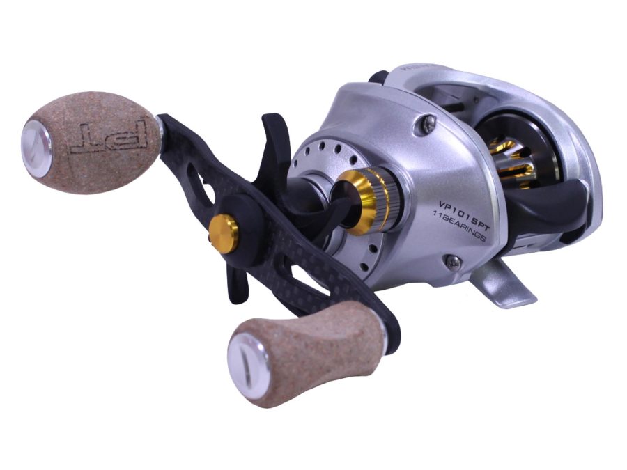 Vapor Baitcast Reel – 100 Size, 6.3:1 Gear Ratio, 27″ Retrieve Rate, 16 lb Max Drag, Left Hand