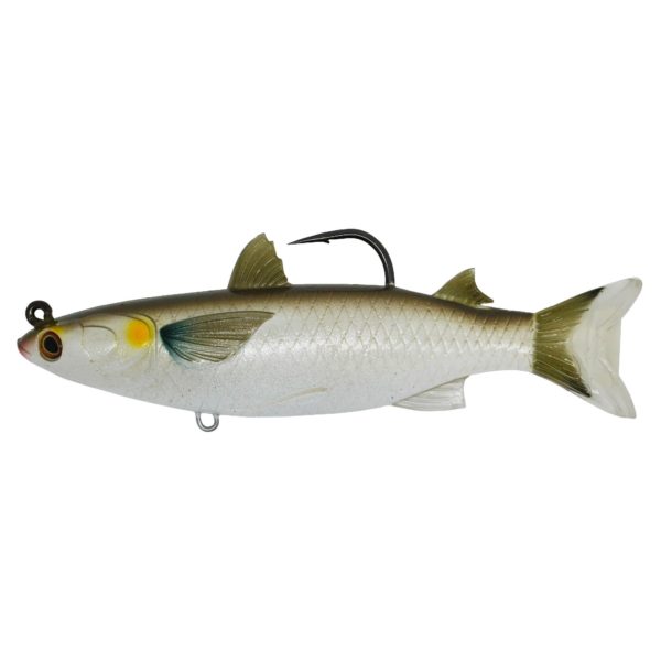 Mullet Twitchbait – Saltwater, 4 1-2″, 7-0 Hook, Medium-Slow Sinking, Silver