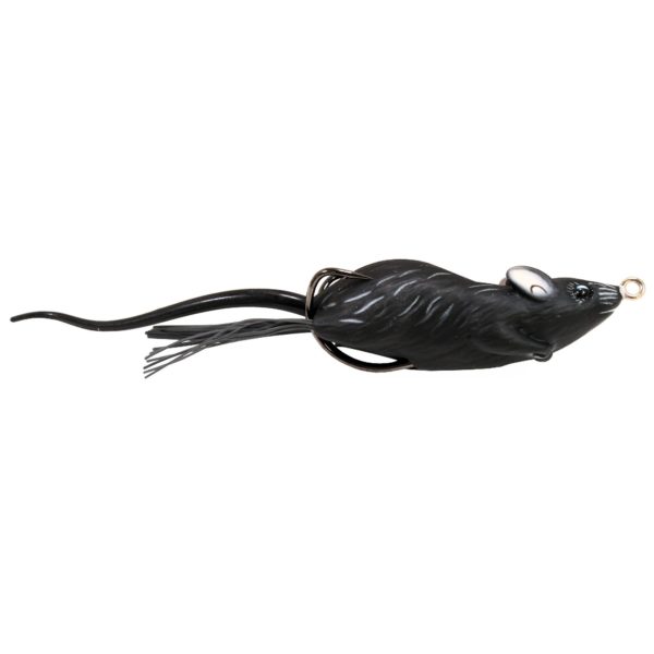 Field Mouse Hollow Body – Freshwater, 2 3-4″, 2-0 Hook, Topwater Depth, Black-Black