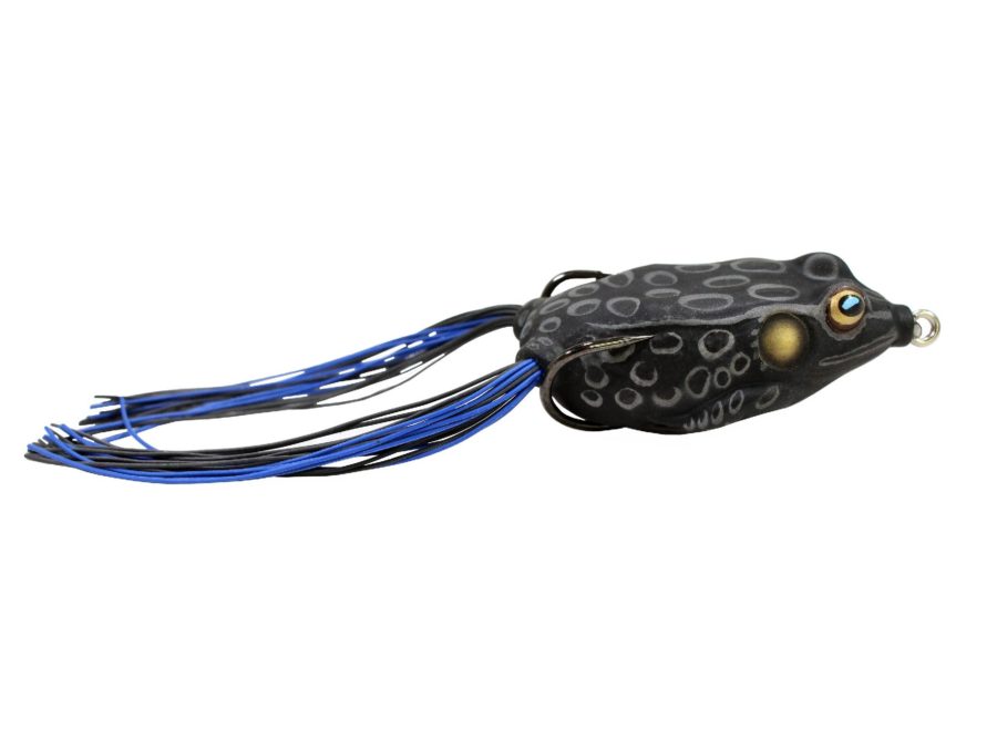 Frog Hollow Body – Freshwater, 2 5-8″, #2-0 Hook, Topwater Depth, Black-Black