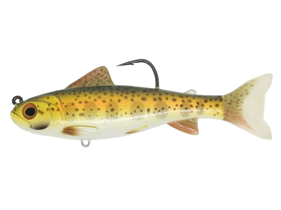 Trout  (Parr) – Freshwater, 4″, 5-0 Hook, Medium-Slow Sinking, Gold-Olive