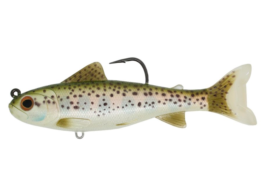Trout  (Parr) – Freshwater, 4″, 5-0 Hook, Medium-Slow Sinking, Silver-Olive