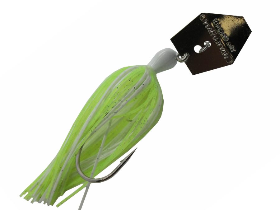 ChatterBait Original Lures – 1-4 oz Weight, 5-0 Hook,  Chartreuse-White, Per 1