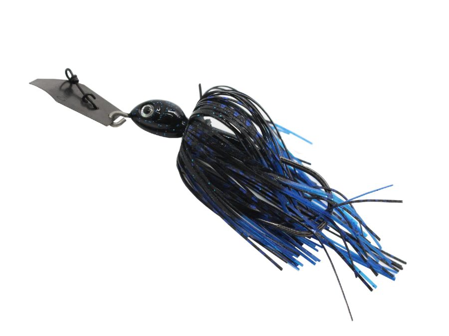 ChatterBait Projectz Lures – 1 oz Weight, 6-0 Hook, Black-Blue, Per 1
