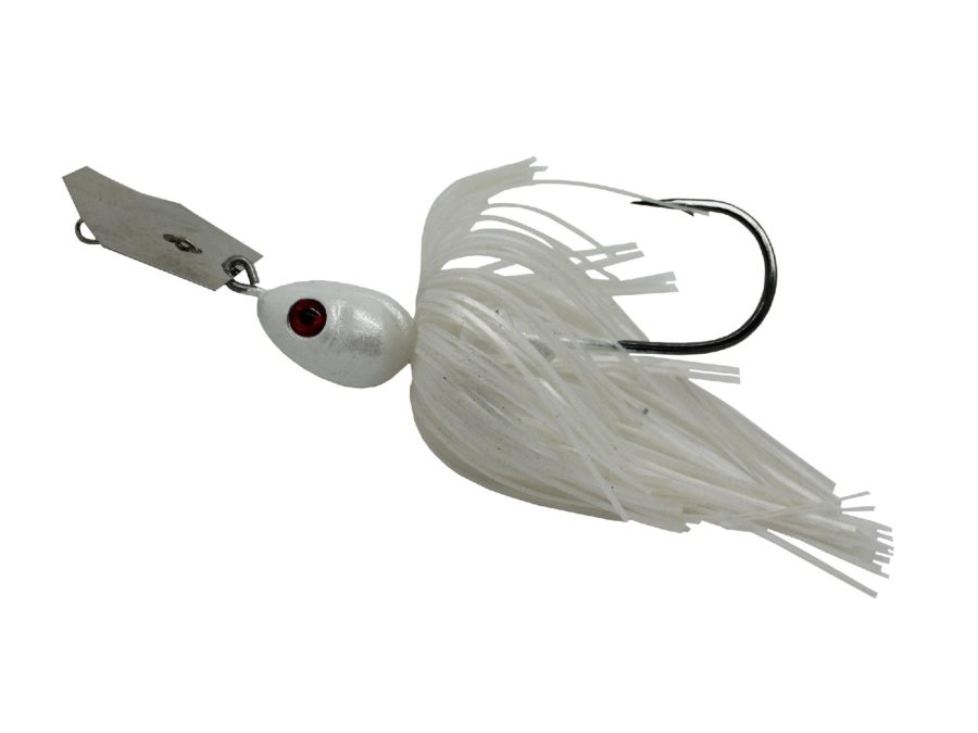 ChatterBait Projectz Lures – 3-8 oz Weight, 6-0 Hook, Pearl Ghost, Per 1