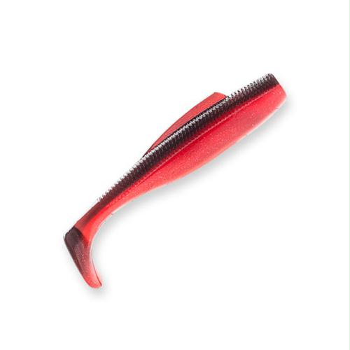 DieZel MinnowZ Lures – 4″ Length, Red Shad, Package of 5