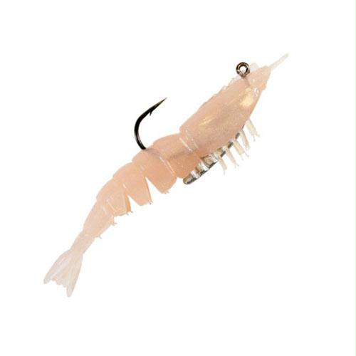 Rigged EZ ShrimpZ – 3 1-2″ Length, Natural, Package of 2