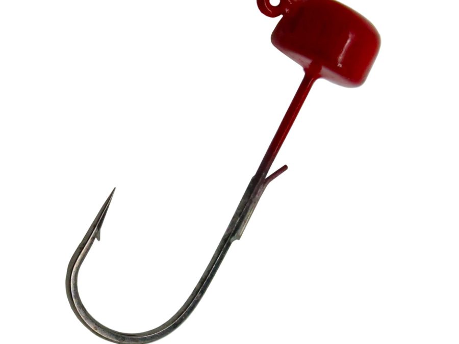 Finesse Shroomz Hooks – 1-10 oz Size, Red, Per 5