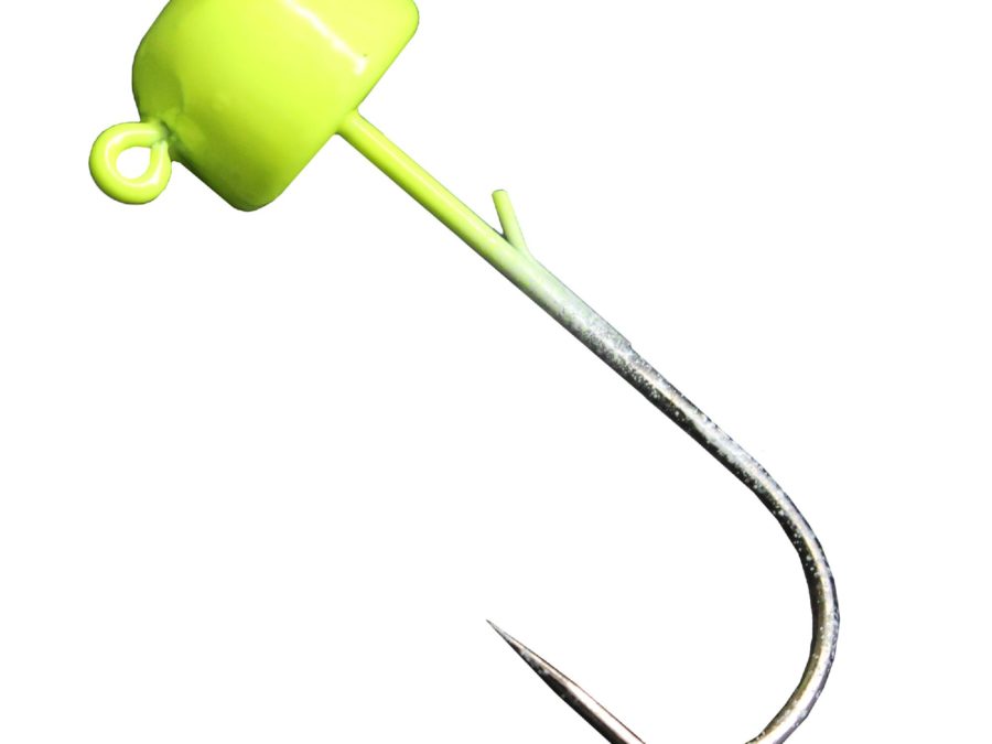 Finesse Shroomz Hooks – 1-6 oz Size, Chartreuse, Per 5