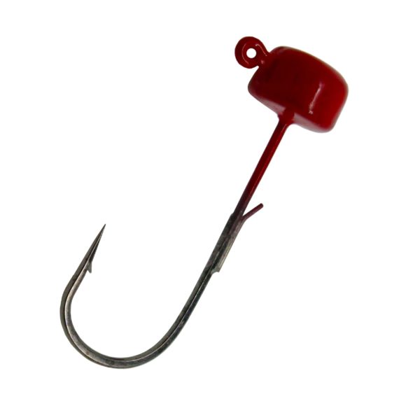 Finesse Shroomz Hooks – 1-6 oz Size, Red, Per 5