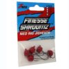 Finesse Shroomz Hooks – 1-6 oz Size, Red, Per 5 13602