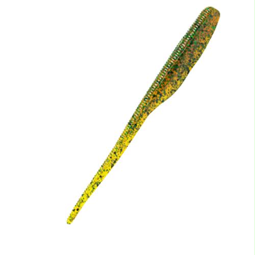 Finesse Shadz Lures – 4″ Length, Pumpkin-Green Flake, Package of 8
