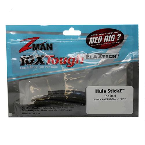 Hula Stickz Lures – 4″ Length, The Deal, Per 6